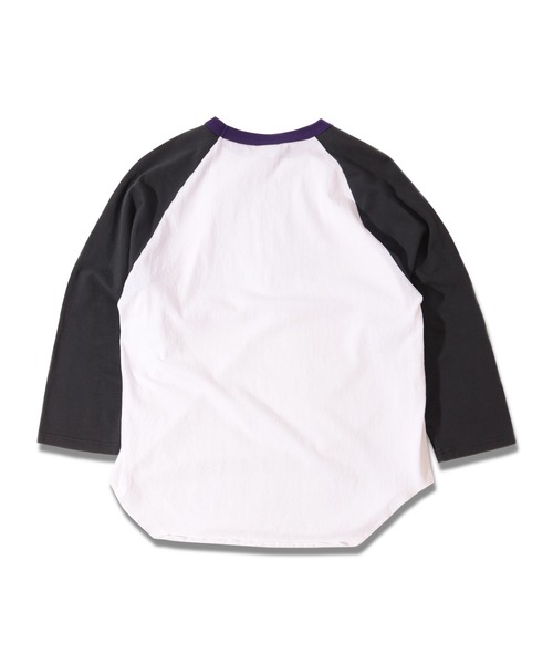 WALLA WALLA SPORT(ワラワラスポーツ)の「3/4 BASEBALL TEE 3-TONE / 3/4 ベースボールT 3トーン(Tシャツ/カットソー・メンズ・ネイビー/マスタード/グリーン/スミクロ・X-LARGE/XX-LARGE/XXX-LARGE/LARGE/MEDIUM/SMALL)」の10枚目の写真