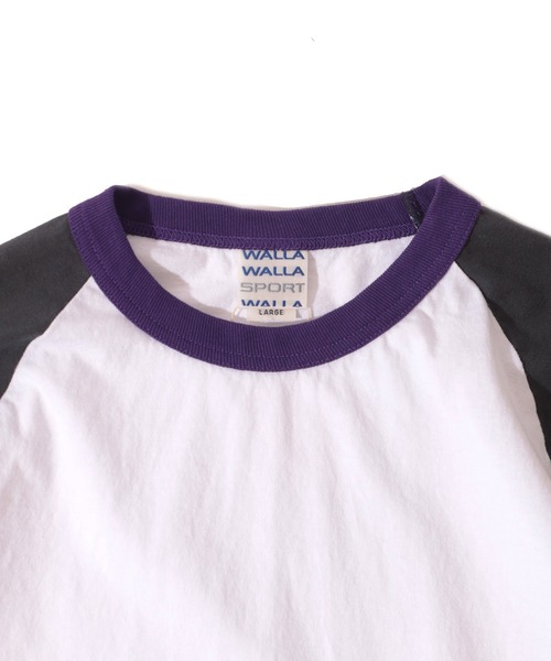 WALLA WALLA SPORT(ワラワラスポーツ)の「3/4 BASEBALL TEE 3-TONE / 3/4 ベースボールT 3トーン(Tシャツ/カットソー・メンズ・ネイビー/マスタード/グリーン/スミクロ・X-LARGE/XX-LARGE/XXX-LARGE/LARGE/MEDIUM/SMALL)」の11枚目の写真