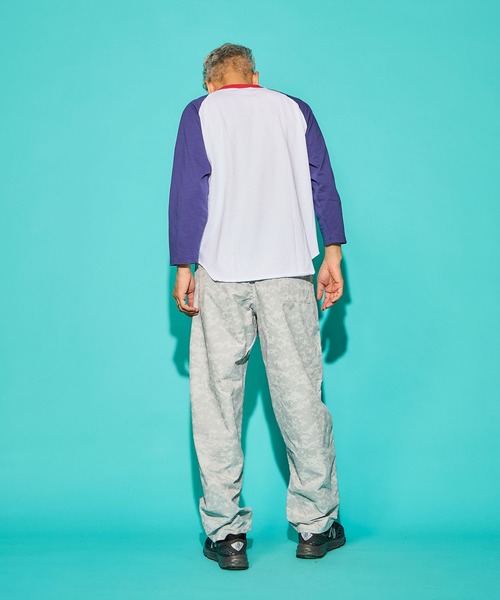 WALLA WALLA SPORT(ワラワラスポーツ)の「3/4 BASEBALL TEE 3-TONE / 3/4 ベースボールT 3トーン(Tシャツ/カットソー・メンズ・ネイビー/マスタード/グリーン/スミクロ・X-LARGE/XX-LARGE/XXX-LARGE/LARGE/MEDIUM/SMALL)」の17枚目の写真