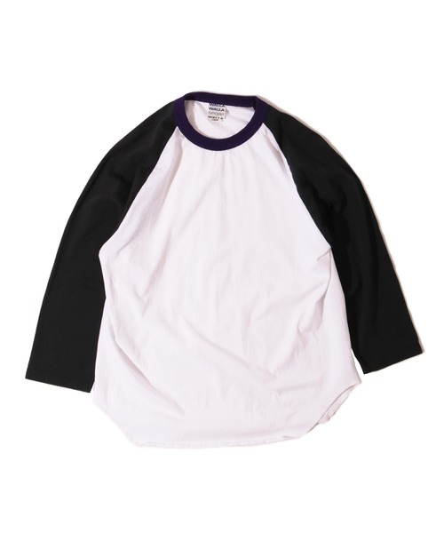 WALLA WALLA SPORT(ワラワラスポーツ)の「3/4 BASEBALL TEE 3-TONE / 3/4 ベースボールT 3トーン(Tシャツ/カットソー・メンズ・ネイビー/マスタード/グリーン/スミクロ・X-LARGE/XX-LARGE/XXX-LARGE/LARGE/MEDIUM/SMALL)」の22枚目の写真