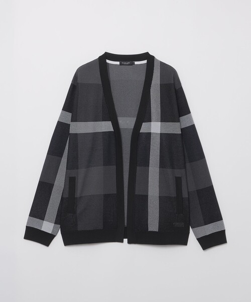 BLACK LABEL CRESTBRIDGE（ブラックレーベル・クレストブリッジ）の「【WEB・一部店舗限定】クレストブリッジチェックインレーキナガシカーディガン（カーディガン/ボレロ・メンズ・ベージュ系その他6/ダークネイビー・M）」の8枚目の写真