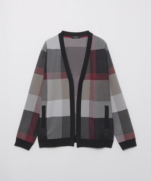BLACK LABEL CRESTBRIDGE（ブラックレーベル・クレストブリッジ）の「【WEB・一部店舗限定】クレストブリッジチェックインレーキナガシカーディガン（カーディガン/ボレロ・メンズ・ベージュ系その他6/ダークネイビー・M）」の14枚目の写真