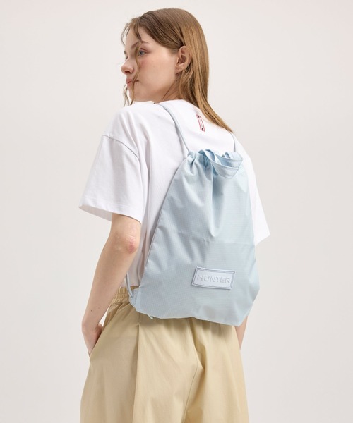 HUNTER（ハンター）の「HUNTER/ハンター ショルダーバック DRAWSTRING BACKPACK TOTE トラベル ドローストリング バックパック トート UBP3931NRS（ショルダーバッグ・メンズ・ブラック/スカイブルー/シルバー/グリーン・FREE）」の12枚目の写真