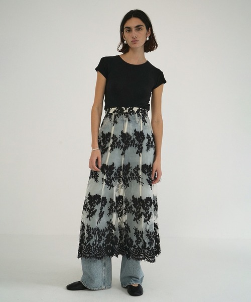 セール】SHEER FLOWER LACE SKIRT（スカート）｜CLANE（クラネ）の