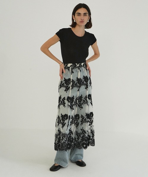 セール】SHEER FLOWER LACE SKIRT（スカート）｜CLANE（クラネ）の