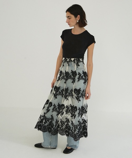 セール】SHEER FLOWER LACE SKIRT（スカート）｜CLANE（クラネ）の