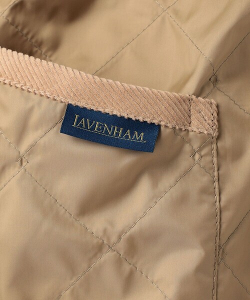 LAVENHAM（ラベンハム）の「LAVENHAM UNWADDED TEYNHAM ジャケット（ブルゾン・レディース・ブラック/ベージュ・27）」の4枚目の写真