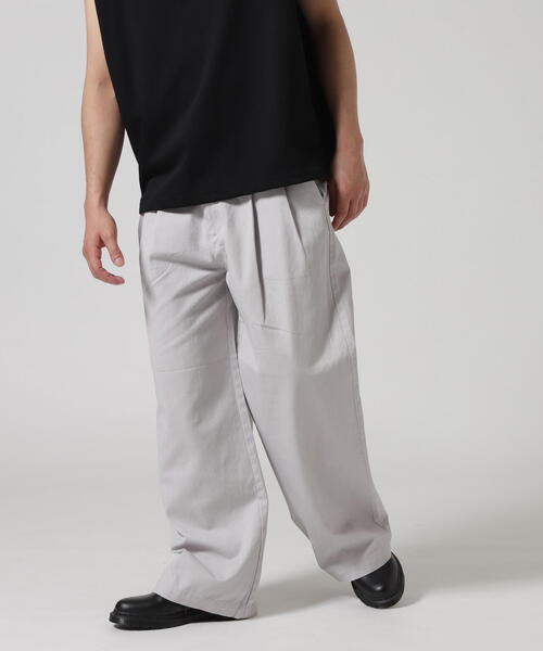 Toironier(トワロニエ)の「Toironier/トワロニエ/2Tuck CHINO Pants(チノパンツ・メンズ・グレー/ベージュ/ブラック・1/2)」の16枚目の写真