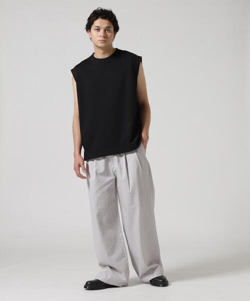 Toironier(トワロニエ)の「Toironier/トワロニエ/2Tuck CHINO Pants(チノパンツ・メンズ・グレー/ベージュ/ブラック・1/2)」の17枚目の写真