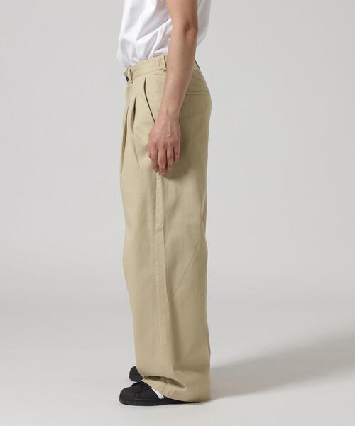 Toironier(トワロニエ)の「Toironier/トワロニエ/2Tuck CHINO Pants(チノパンツ・メンズ・グレー/ベージュ/ブラック・1/2)」の21枚目の写真