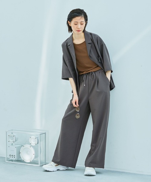 LAKOLE(ラコレ)の「【セットアップ対応/多機能ウェア】サップVTG開襟シャツ / 452732(シャツ/ブラウス・レディース・スミクロ/チャコールグレー/ライトベージュ・FREE)」の17枚目の写真