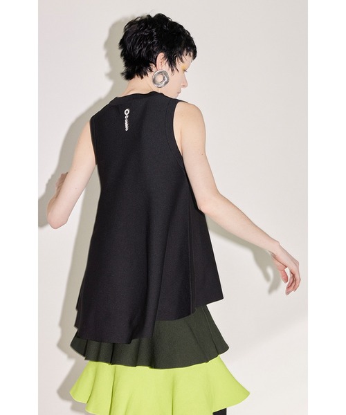 【OMMO】TENT LINE BLOCKING KNIT OP OMMO】TENT LINE BLOCKING KNIT OP OMMO ONLINE STORE / TENT LINE