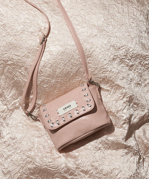 GRAIN(グレイン)の「【GRAIN/グレイン】ヴィンテージステッチミニショルダーバッグ(ショルダーバッグ・レディース・ブラウン/ネイビー/レッド/ブラック/ピンク/ホワイト/カーキ・FREE)」の6枚目の写真