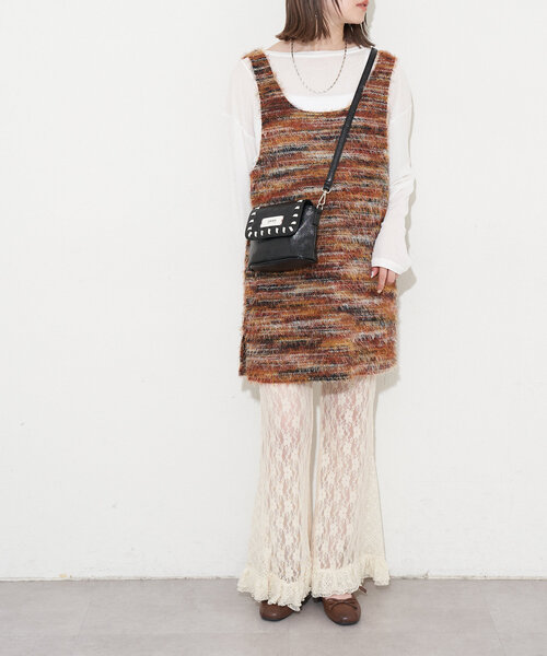 GRAIN(グレイン)の「【GRAIN/グレイン】ヴィンテージステッチミニショルダーバッグ(ショルダーバッグ・レディース・ブラウン/ネイビー/レッド/ブラック/ピンク/ホワイト/カーキ・FREE)」の9枚目の写真