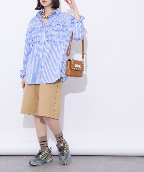 GRAIN(グレイン)の「【GRAIN/グレイン】ヴィンテージステッチミニショルダーバッグ(ショルダーバッグ・レディース・ブラウン/ネイビー/レッド/ブラック/ピンク/ホワイト/カーキ・FREE)」の17枚目の写真