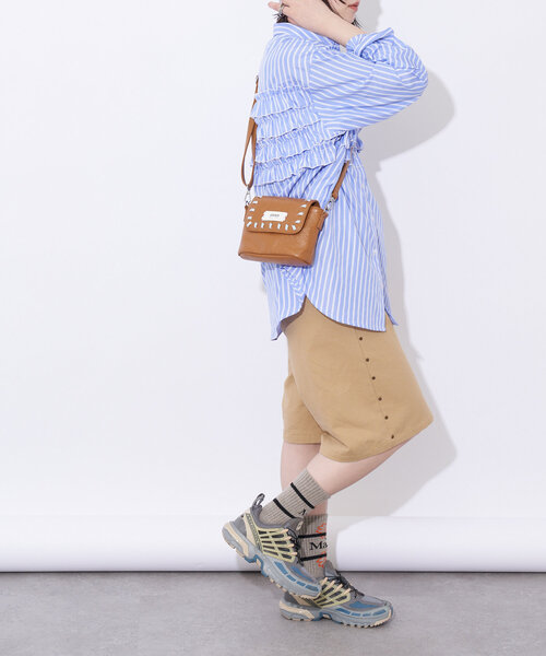 GRAIN(グレイン)の「【GRAIN/グレイン】ヴィンテージステッチミニショルダーバッグ(ショルダーバッグ・レディース・ブラウン/ネイビー/レッド/ブラック/ピンク/ホワイト/カーキ・FREE)」の19枚目の写真