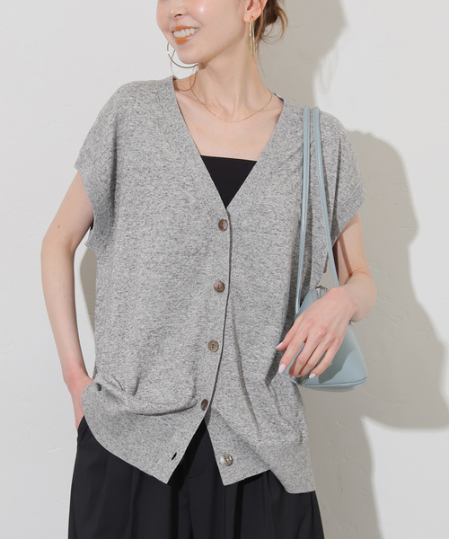 JOURNAL STANDARD（ジャーナルスタンダード）の「《追加2》リネンレーヨンニュアンスベスト（ベスト・レディース・チャコールグレー/ブラック・FREE）」の20枚目の写真