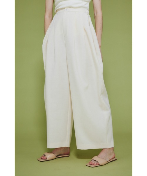 HeRIN.CYE（ヘリンドットサイ）の「Many tuck pants　　メニータックパンツ（その他パンツ・レディース・オフホワイト/グレー/ブラウン・36/38）」の15枚目の写真