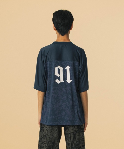 XLARGE Tシャツ 半袖 メッシュ Old English Game Jersey US XLARGE｜OLD ENGLISH FOOTBALL JERSEY XLARGE | Rakuten Fashion