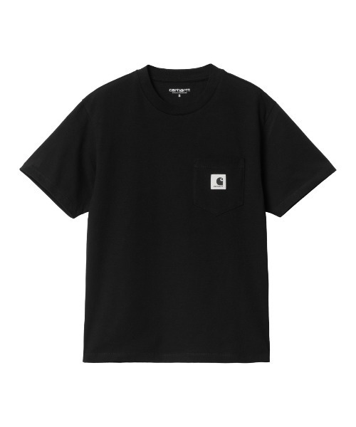 Carhartt WIP(カーハートダブリューアイピー)の「Carhartt WIP W' S/S POCKET T-SHIRT(カーハートワークインプログレス ウィメンズ ショートスリーブ ポケット Tシャツ)(Tシャツ/カットソー・レディース・ホワイト/グリーン系/ブラック・X-SMALL/SMALL/MEDIUM)」の8枚目の写真