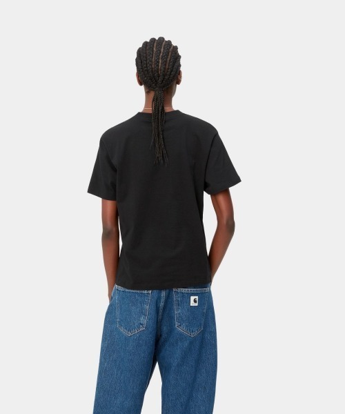 Carhartt WIP(カーハートダブリューアイピー)の「Carhartt WIP W' S/S POCKET T-SHIRT(カーハートワークインプログレス ウィメンズ ショートスリーブ ポケット Tシャツ)(Tシャツ/カットソー・レディース・ホワイト/グリーン系/ブラック・X-SMALL/SMALL/MEDIUM)」の10枚目の写真