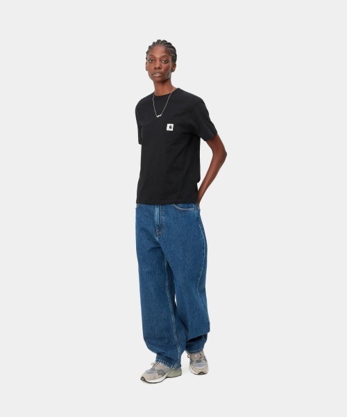 Carhartt WIP(カーハートダブリューアイピー)の「Carhartt WIP W' S/S POCKET T-SHIRT(カーハートワークインプログレス ウィメンズ ショートスリーブ ポケット Tシャツ)(Tシャツ/カットソー・レディース・ホワイト/グリーン系/ブラック・X-SMALL/SMALL/MEDIUM)」の11枚目の写真