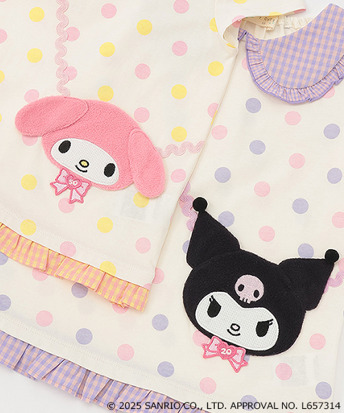 baby cheer(ベイビーチアー)の「【MY MELODY/KUROMI】ポシェットTシャツ(Tシャツ/カットソー・キッズ・ピンク/ラベンダー・110cm/90cm/100cm/120cm/80cm)」の8枚目の写真