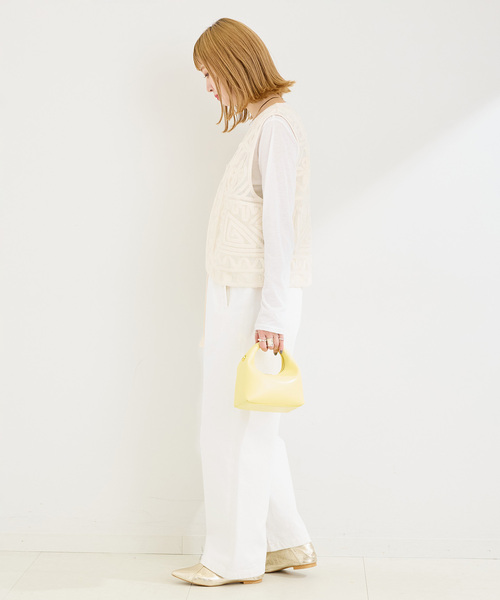 メッシュ刺繍ベスト（ベスト）｜B.C STOCK（ベーセーストック