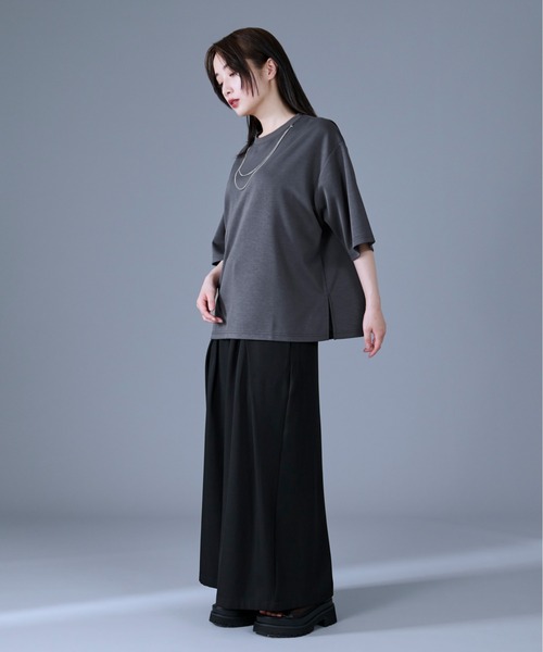 Ellno Loset(エルノロゼット)の「2WAYチェーンネックレスTシャツ(Tシャツ/カットソー・メンズ・ブルーグレー/ブラック/オフホワイト・SMALL/MEDIUM/LARGE)」の11枚目の写真