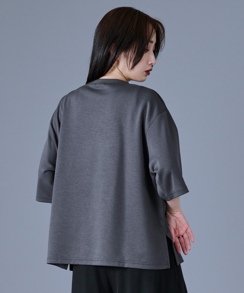 Ellno Loset(エルノロゼット)の「2WAYチェーンネックレスTシャツ(Tシャツ/カットソー・メンズ・ブルーグレー/ブラック/オフホワイト・SMALL/MEDIUM/LARGE)」の9枚目の写真