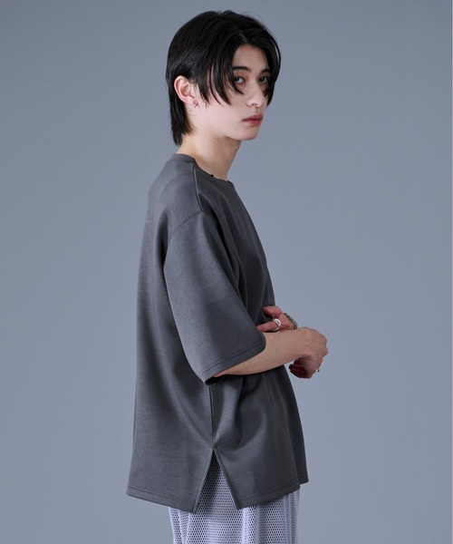 Ellno Loset(エルノロゼット)の「2WAYチェーンネックレスTシャツ(Tシャツ/カットソー・メンズ・ブルーグレー/ブラック/オフホワイト・SMALL/MEDIUM/LARGE)」の12枚目の写真