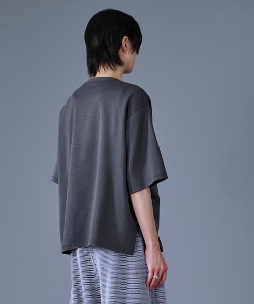 Ellno Loset(エルノロゼット)の「2WAYチェーンネックレスTシャツ(Tシャツ/カットソー・メンズ・ブルーグレー/ブラック/オフホワイト・SMALL/MEDIUM/LARGE)」の13枚目の写真