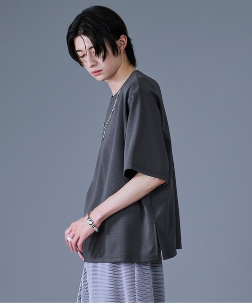 Ellno Loset(エルノロゼット)の「2WAYチェーンネックレスTシャツ(Tシャツ/カットソー・メンズ・ブルーグレー/ブラック/オフホワイト・SMALL/MEDIUM/LARGE)」の15枚目の写真