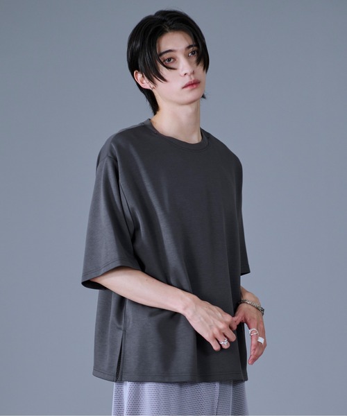 Ellno Loset(エルノロゼット)の「2WAYチェーンネックレスTシャツ(Tシャツ/カットソー・メンズ・ブルーグレー/ブラック/オフホワイト・SMALL/MEDIUM/LARGE)」の16枚目の写真