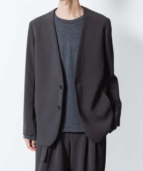 PE ストレッチダブルクロス カラーレス JKT / PE STRETCH DOUBLE CLOTH