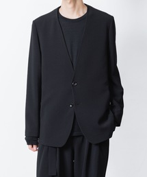 ATTACHMENT(A^b`g)PE Xgb`_uNX J[X JKT / PE STRETCH DOUBLE CLOTH COLLARLESS JKT(m[J[WPbg)