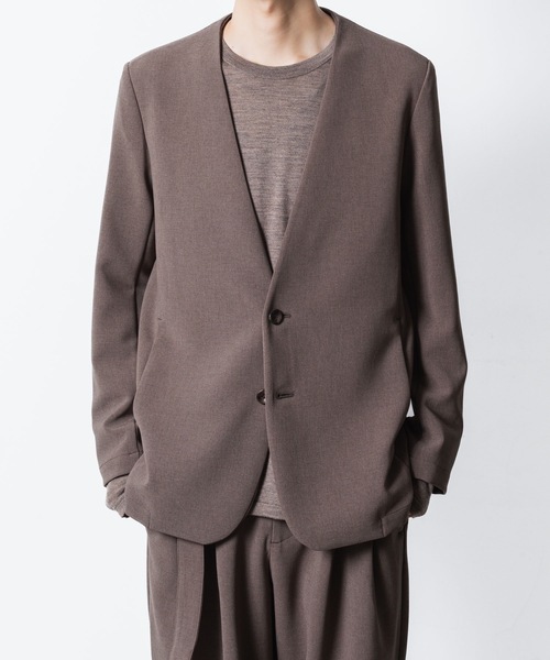 PE ストレッチダブルクロス カラーレス JKT / PE STRETCH DOUBLE CLOTH