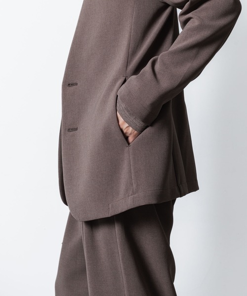 PE ストレッチダブルクロス カラーレス JKT / PE STRETCH DOUBLE CLOTH