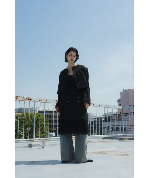 Knuth Marf（クヌースマーフ）の「collarless jacket（テーラードジャケット・レディース・ブラック・SMALL）」の12枚目の写真