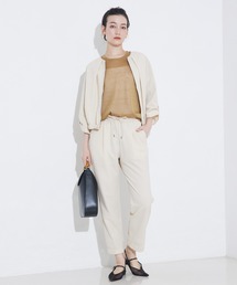 qualite | シアサッカーテーパードパンツ(その他パンツ)