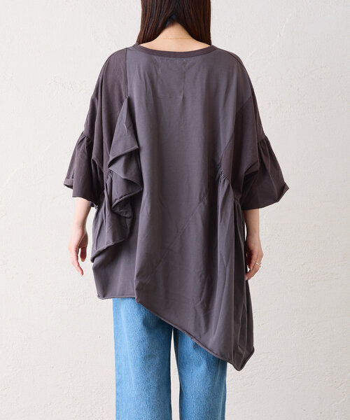 etsintaリメイクフリルオーバーTEE（Tシャツ/カットソー