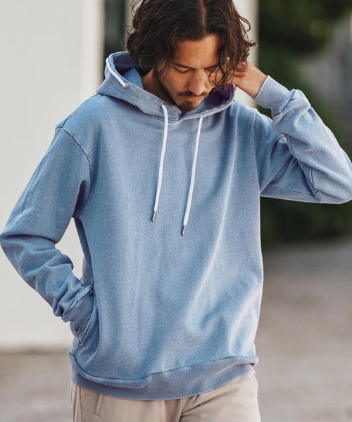 mpa3830- Knit Denim Spindle Pull Parka スピンドルパーカー