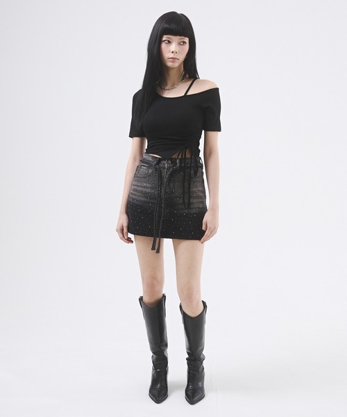 美品！ガリャルダガランテ　パット付きワンショルダートップス セール 70%OFF】クロスタンクトップ(505983466) | ガリャルダ
