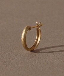 JUPITER（ジュピター）の「【K10】ダイヤモンドカットフープピアス/片耳<動画あり>（ピアス（片耳用））」