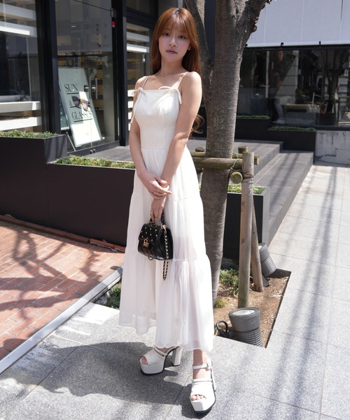 ティアードフレアキャミワンピース（ワンピース）｜LIPSERVICE（リップ