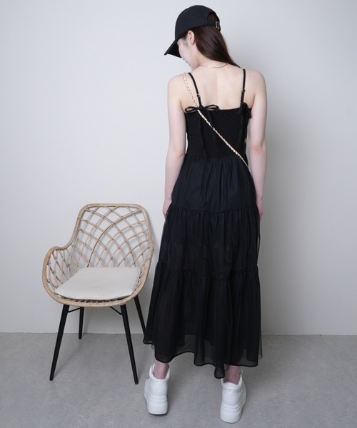 ティアードフレアキャミワンピース（ワンピース）｜LIPSERVICE