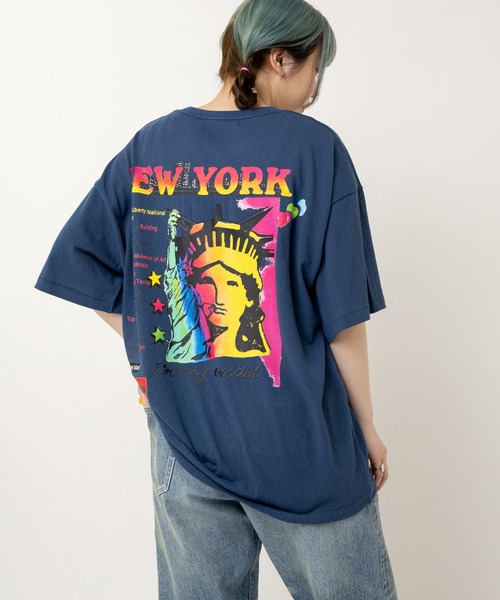 RNA(アールエヌエー)の「M2505 ILOVE NY BIGT(Tシャツ/カットソー・レディース・ホワイト/ネイビー/ブラック・MEDIUM)」の7枚目の写真
