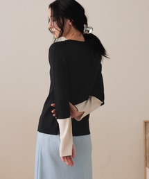 LOWRYS FARM | １２ＧハイショクスリーブＬＳ　451465(ニット/セーター)