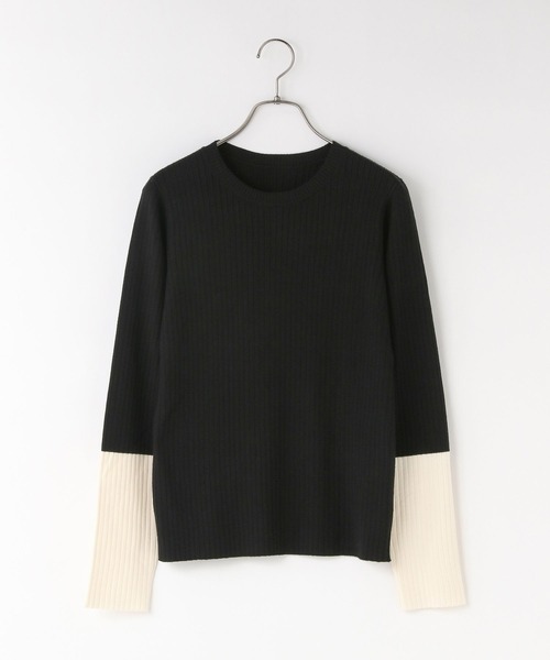 LOWRYS FARM(ローリーズファーム)の「12GハイショクスリーブLS 451465(ニット/セーター・レディース・レッド/ブラウン/ブラック/アイボリー/ネイビー/グレー・FREE)」の7枚目の写真