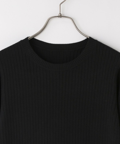 LOWRYS FARM(ローリーズファーム)の「12GハイショクスリーブLS 451465(ニット/セーター・レディース・レッド/ブラウン/ブラック/アイボリー/ネイビー/グレー・FREE)」の9枚目の写真